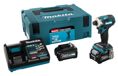 Produktbild von Makita TD001GD201, Schlagschrauber, Pistolengriff, 1/4", Schwarz, Grün, Bürstenlos, Aufhängerhaken