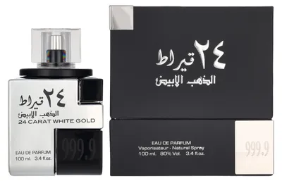 Produktbild von Lattafa 24 Carat White Gold Eau de Parfum Unisex 100 ml
