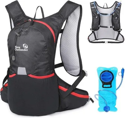 Produktbild von Famanu Rucksack mit Trinkblase - 12L wasserdicht für Trailrunning und Radfahren