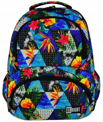 Obrázek produktu pro ST.RIGHT PARADISE BP7 školní batoh školní brašna TROPICAL barevné světlo děti teenageři