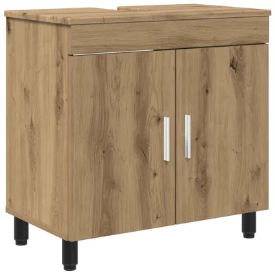 Image de vidaXL Meuble-lavabo en chêne Artisan 60 x 35 x 60 cm, aggloméré