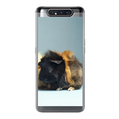 Produktbild von MuchoWow® Handyhülle Schutzhülle Hülle für Samsung Galaxy A80 Zwei kleine Meerschweinchen Silikon Softcase Handy Hülle - Schutzdeckel
