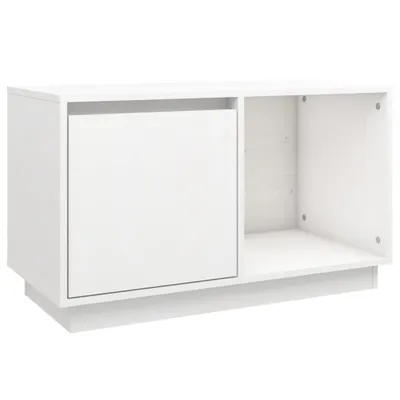 Produktbild von vidaXL TV-Schrank Weiß 74x35x44 cm Massivholz Kiefer