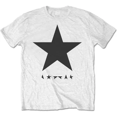 Produktbild von David Bowie - Blackstar (auf Weiß) Uni Kleines T-Shirt - Weiß