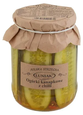OGÓRKI KANAPKOWE Z CHILI 710 g (380 g) - LUNIAK