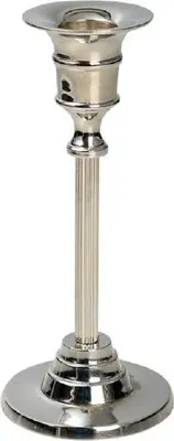 Produktbild von Tischleuchter Messing vernickelt Silber H 16 cm