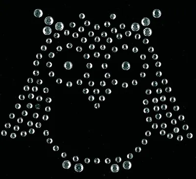 Produktbild von KLEIBER Strass-Applikation "Eule 1" 65 x 60 mm