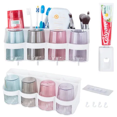 Produktbild von Verk 24188 Zahnpastaspender mit Zahnbürsten-Organizer ACTION