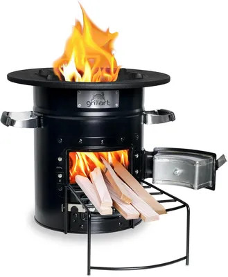 Productafbeelding van Efficiente Raketoven voor Buiten – Campingkooktoestel en Grill voor Dutch Oven