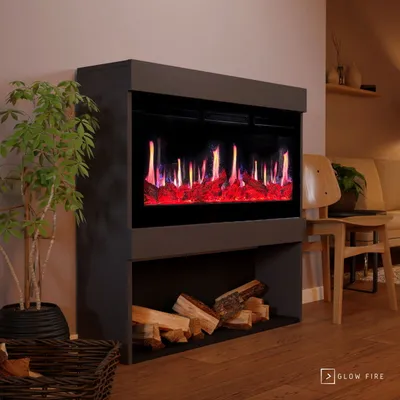Produktbild von Glow Fire SCM-2 Elektrokamin Screen Motion Grauton