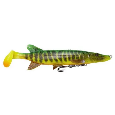 Produktbild von Savage Gear 4D Pike Shad 20cm 65g sinkend - Gummifisch, Farbe:Firetiger, Länge / Gewicht:20cm / 65g