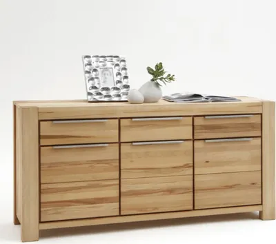 Produktbild von Sideboard Nena Kommode Kernbuche Massiv geölt mit durchgehenden Lamellen