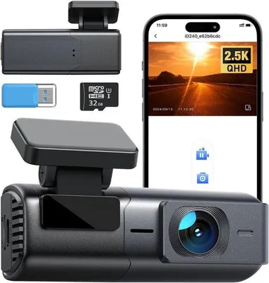 Image de Caméra avant et arrière pour voiture avec vision nocturne et détecteur de mouvement – Caméra Full HD avec fonction zoom et mode stationnement.