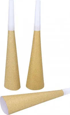 Obrázek produktu pro Párty trumpetky zlaté 6ks