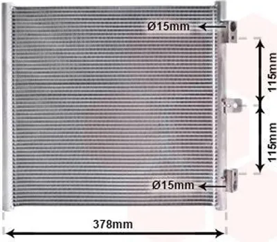 Produktbild von VAN WEZEL 74015704 Kondensator Klimaanlage Klimakondensator für PORSCHE 911 (991)