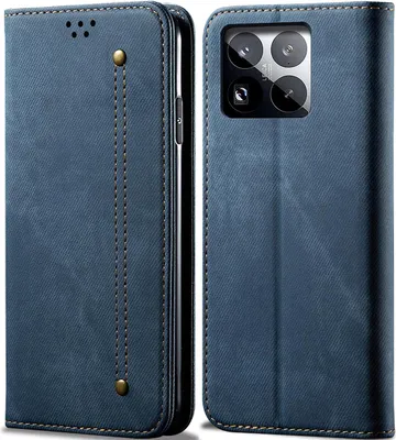 Obrázek produktu pro Pouzdro pro Xiaomi 15 Pro, Kožené Peněženkové Pouzdro s Magnetickým Uzavíráním a Stojánkem modré