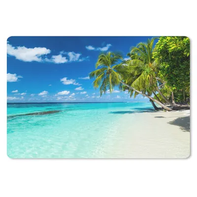 Produktbild von MuchoWow® Mauspad Mousepad Palmen - Strand - Meer - Sommer 27x18 cm - Mousepads - Maus Mat - Pad - Mausunterlage - Büroartikel - Desk Matten