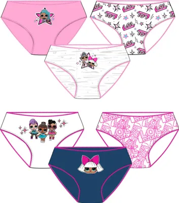 Produktbild von LOL Surprise Kinder Unterhose Slips 6er Pack - Gr. 98-128Bunt98/104