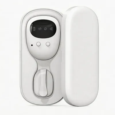 Produktbild von Kabelloser Urin Alarm Sensor für Inkontinenz, Bettnässen Alarm Gerät mit Vibration & Ton, USB Akku, LED Display, für Senioren & Pflege, Clip Befestigung