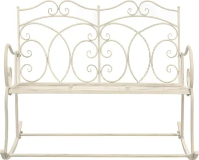 Obrázok produktu pre vidaXL Záhradná lavica 104 cm železná antická biela