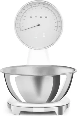 Produktbild von Smeg KSF01WHWWW Küchenwaage Chrom, White Countertop Elektronische Küchenwaage