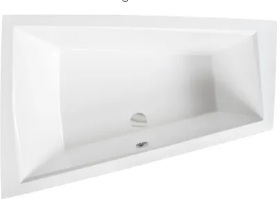 Produktbild von ECOLAM Badewanne Trapez Intima Duo Eckwanne für Zwei 180x125 cm LINKS + Schürze Acryl + 2 Kopfstütze Ablaufgarnitur Füße Silikon GRATIS