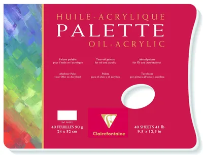 Produktbild von Clairefontaine 96592C, Weiß, Acrylfarbe, Ölfarbe, 40 Stück(e), 297 mm, 420 mm