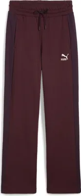 Produktbild von Puma T7 Damen Trainingshose für Sport und Freizeitaktivitäten in Dunkelrot