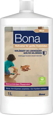 Produktbild von Bona Refresher für geölte Holzböden 1 L, gebrauchsfertiges Pflegeöl für geölte Holzböden