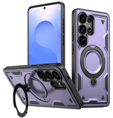 Produktbild von Samsung Galaxy S26 Ultra Hülle - Coverup Armor Back Cover met MagSafe Compatible Kickstand - Violett