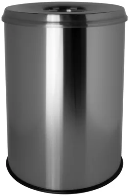 Obrázek produktu pro Helit H2515400 Odpadkový koš kulatý ocelový šedý (H2515400)