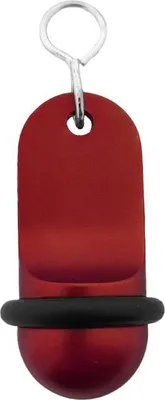 Produktbild von CombiCraft Mini Classic Rot Aluminium Hotel Schlüsselanhänger 60x25 mm - 5 Stück