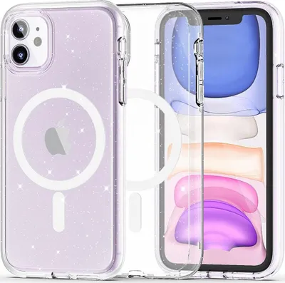 Obrázok produktu pre Tech-Protect FlexAir Hybrid MagSafe puzdro pre iPhone 11 - transparentný brokát