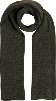 Produktbild von Pieces Moella Damen Schal, dunkelgrün, aus weichem und warmem Materialmix