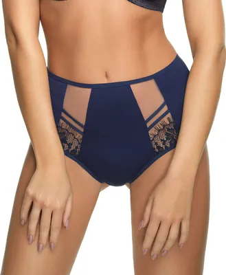 Produktbild von Gorsenia Damen Slip Brazilian Unterhose Unterwäsche K498 Paradise, dunkelblau, XL