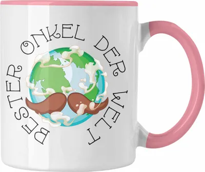 Produktbild von Trendation - Bester Onkel Der Welt Tasse Geschenk Geburtstag Weihnachten Lustig Geschenkideen von Nichte Lieblingsonkel (Rosa)