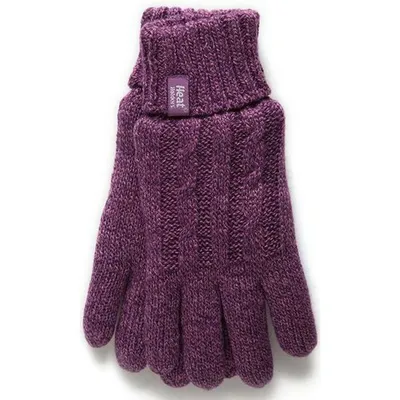 Produktbild von Thermo Handschuhe Heat Holders Winterhandschuhe Damen lila M L