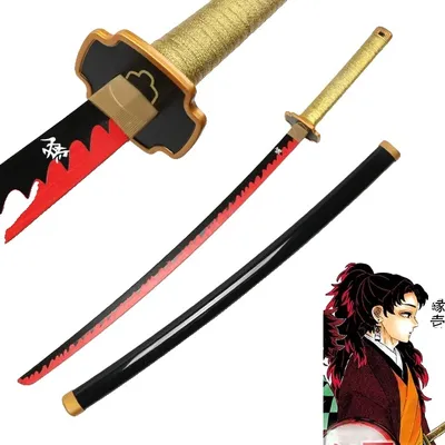 Produktbild von Demon Slayer Katana, Leichtes Bambusdesign, Enthält Schwerthalter, Tsugikuni Yoriichi