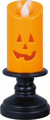 Produktbild von LED Kürbis Kerze für Halloween 12,5cm