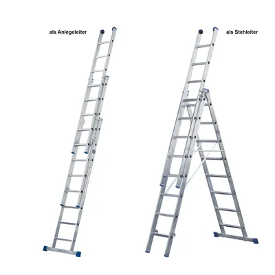Produktbild von Iller Mehrzweckleiter Eurostars 3x11 Sprossen