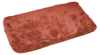 Image de Tapis de Bain 50 x 80 cm Softness Terracotta - Microfibre