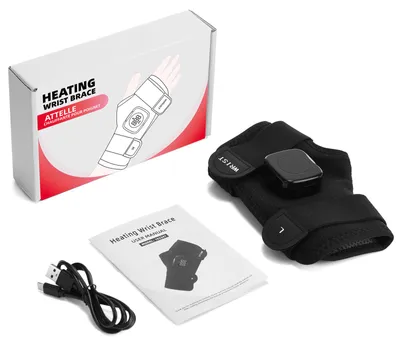 Produktbild von Handgelenkbandage Wärme elektrisch, Akku Wärmer für Handgelenk und Hand, 3 Heizstufen mit digitaler Anzeige zur Entspannung bei täglicher Belastung