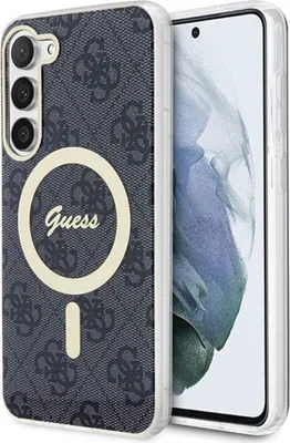 Produktbild von Guess Guhms23Sh4Stk S23 S911 Hülle - Schwarz 4G Magsafe