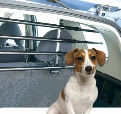 Produktbild von FLAMINGO Hunde-Autogitter mit 5 Stangen Walky Barrier Metall 5283060