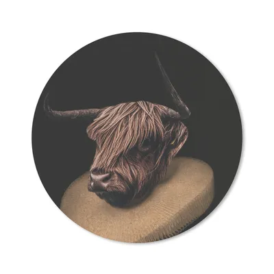 Produktbild von MuchoWow® Mauspad Mousepad Schottischer Highlander - Kleidung - Kunst 20x20 cm - Mousepads - Maus Mat - Pad - Mausunterlage - Schreibtischmatte