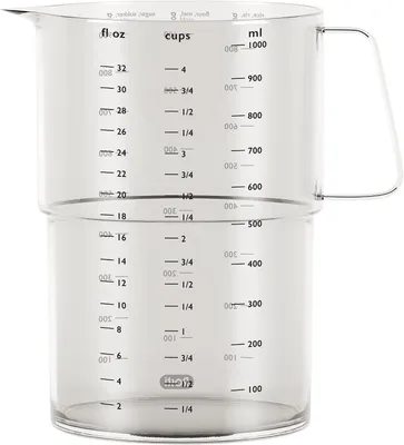 Produktbild von Rosti 25297, 1 l, g, ml, oz, Styrol-Acrylnitril (SAN), Transparent, 1 Stück(e)