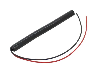 Zdjęcie produktu dla Akumulator do oświetlenia awaryjnego NiMH 3,6 V 600 mAh L1x3 Micro AAA z przewodem o długości 200 mm