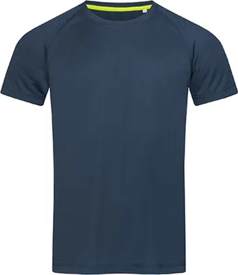 Zdjęcie produktu dla Stedman ST8410 | Active 140 Raglan Sport T-Shirt + Active-Dry - Kolor: Marina Blue - Rozmiar: XL