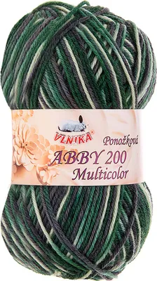 Produktbild von 100g Strickgarn Abby 200 multicolor Sockengarn Socken-Wolle Strumpfgarn