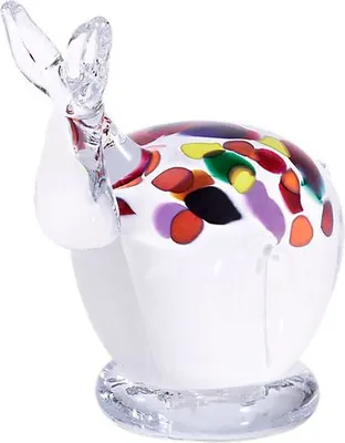 Produktbild von Glas Figur Kuh Tierwelt 12cm weiß